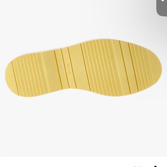 "SWIMS" Mens Barry Oxford Light Gray/Faded Lemon Mesh Dress Lace Up Size 11 - Picture 6 of 12